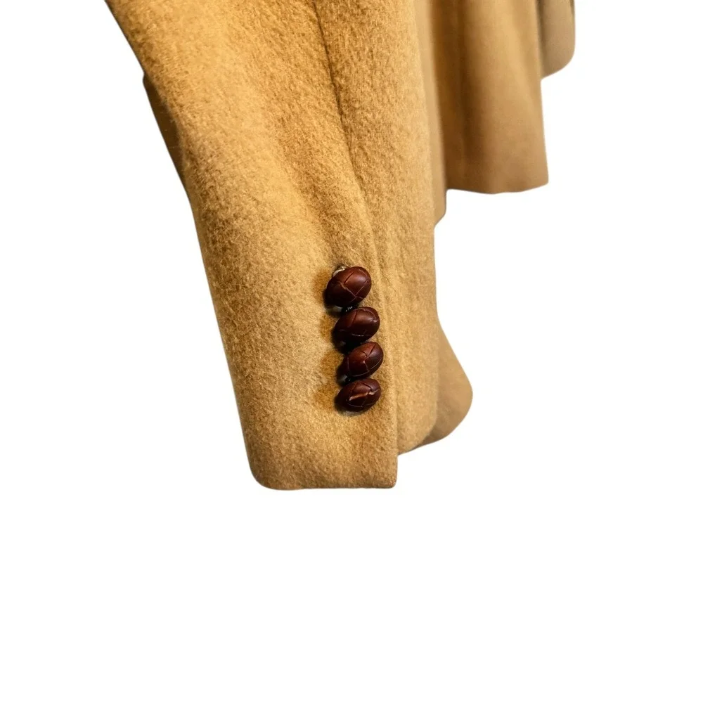 Evan-Picone Mens Camel Tan Wool Blazer Sport Coat‎ 42 Reg Two Button Single Vent
